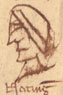 C 60 (5 Henry III), m. 8 - an unidentified female (?) head