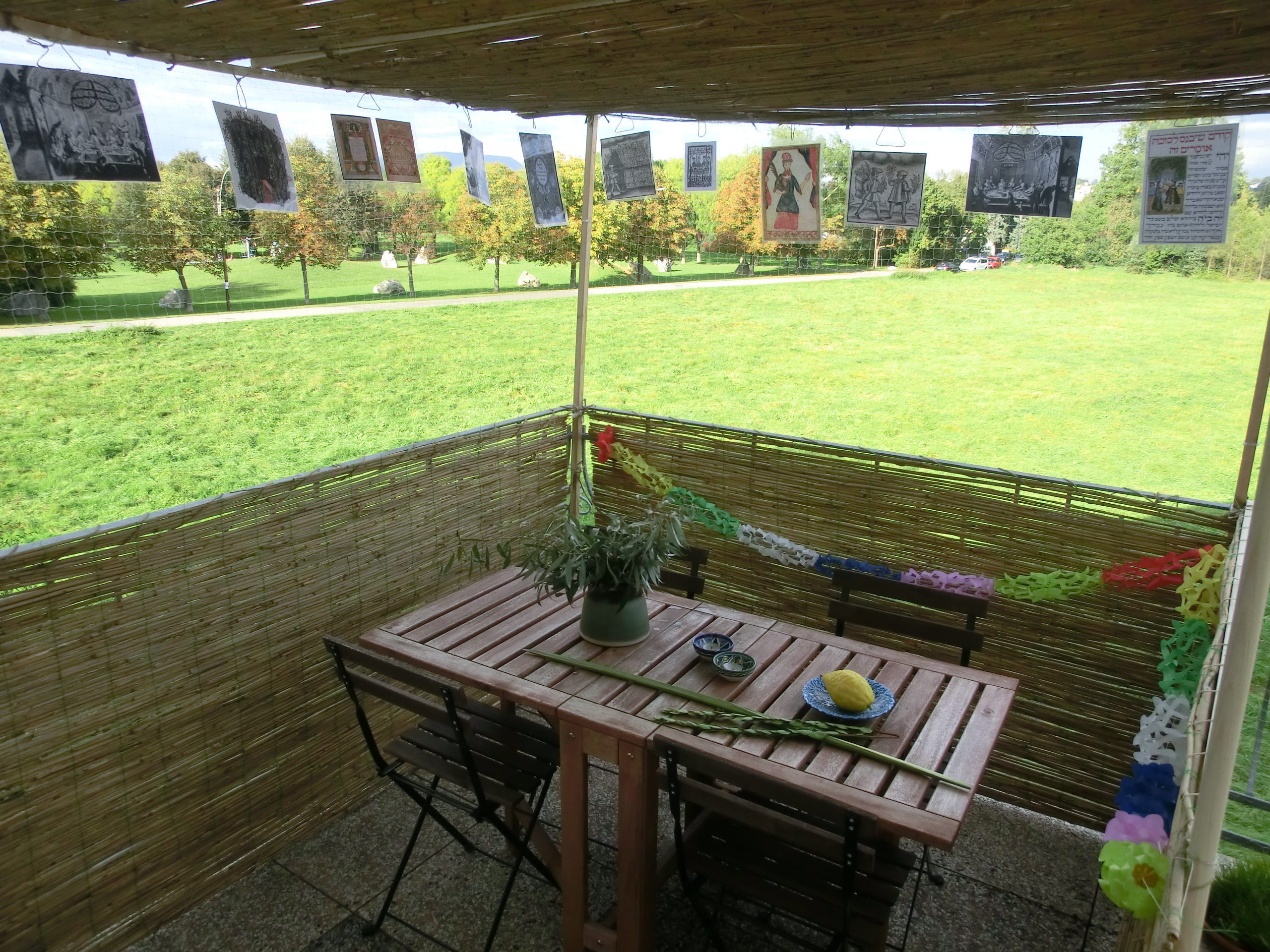 A Sukkah and the Four Species, Austria, October 2011